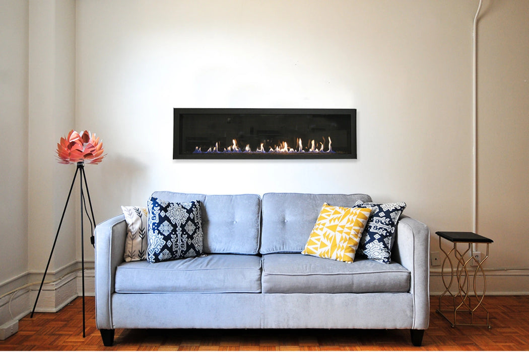 Amantii Sierra Flame Austin 65" Liquid Propane Direct Vent Linear Gas Fireplace | AUSTIN-65G-LP-DELUXE