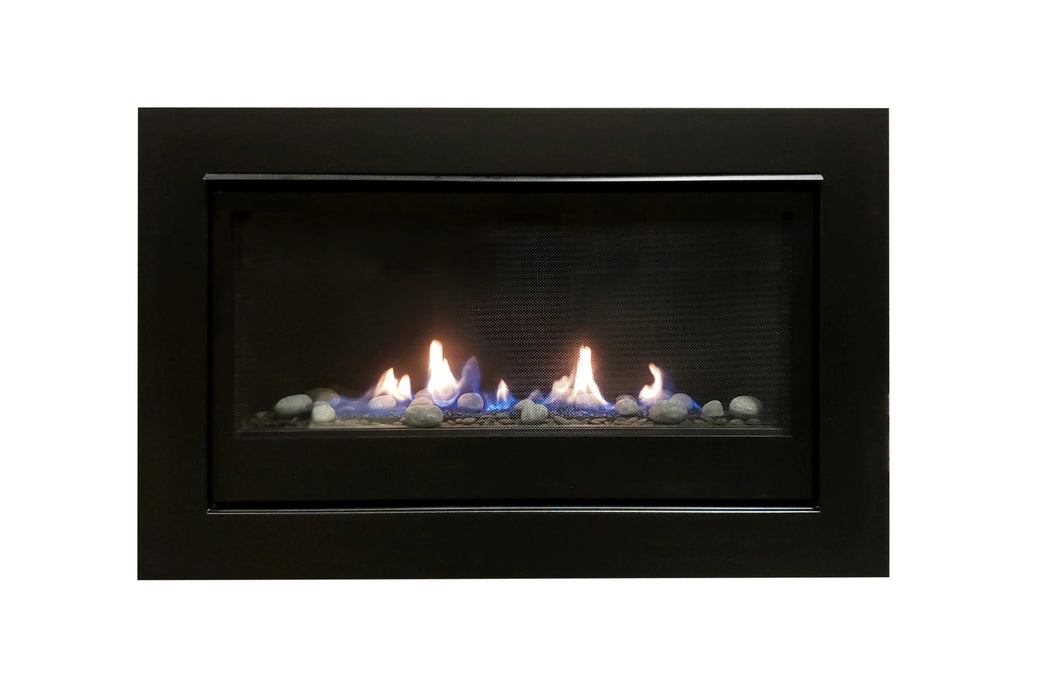 Amantii Sierra Flame Boston 36" direct vent liquid Propane linear fireplace | BOSTON-36-LP-EI