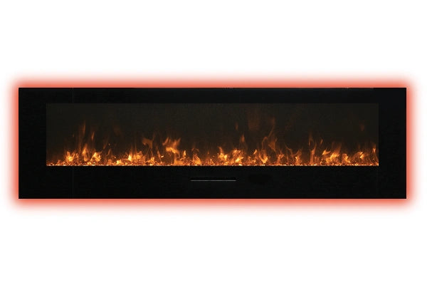 Amantii 48" Wall Mount or Flush Mount Indoor Outdoor Smart Electric Fireplace | WM-FM-48-5823-BG
