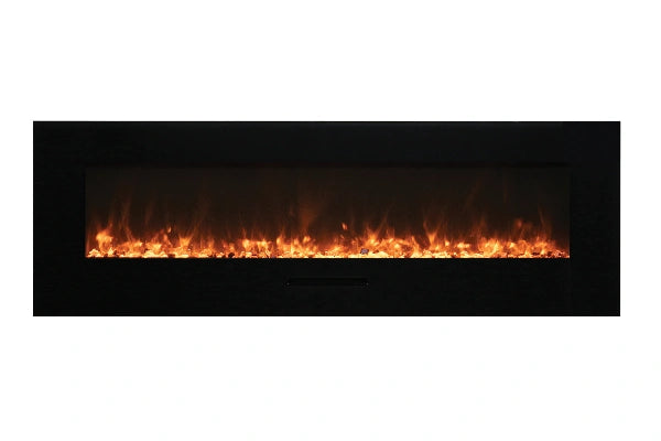 Amantii 72" Wall Mount or Flush Mount Indoor Outdoor Smart Electric Fireplace | WM-FM-72-8123-BG