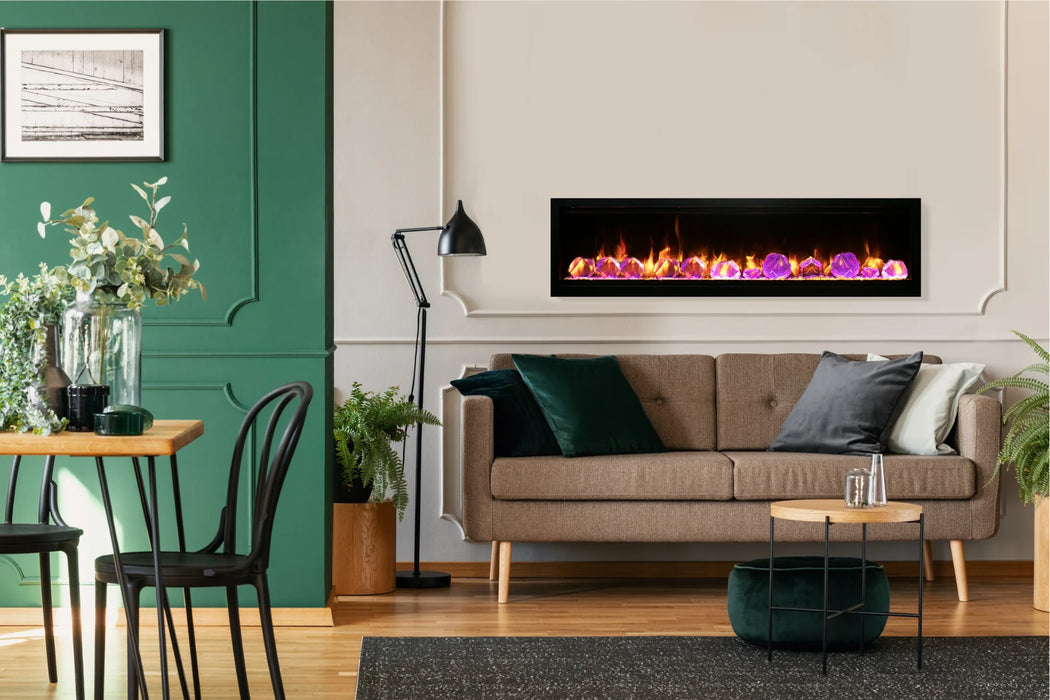Remii Smart Electric 88" Indoor/Outdoor Full Frame Built-in Electric Fireplace | WM-88
