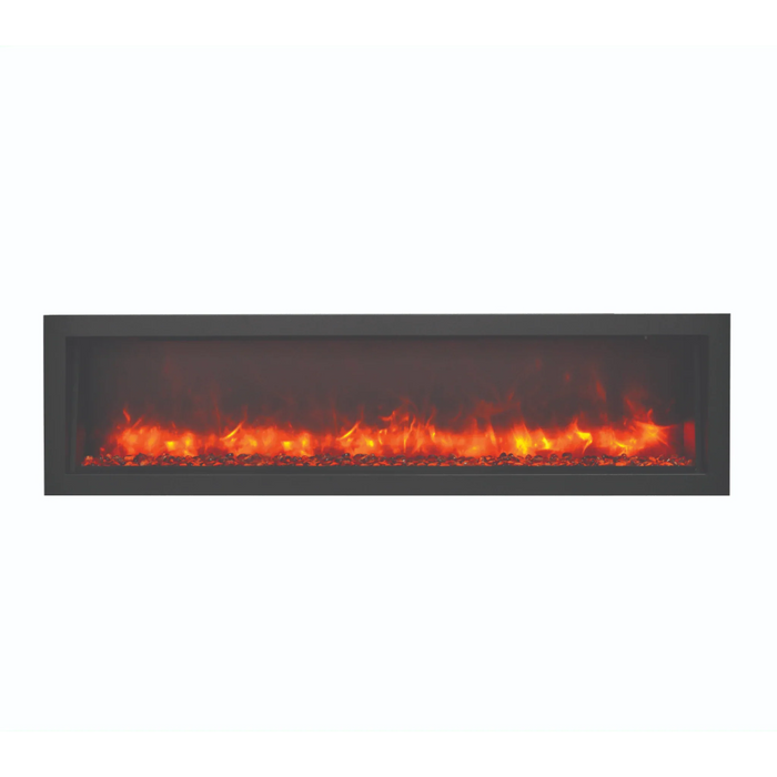 Amantii Panorama Slim 88" Full View Indoor Outdoor WiFi Enabled Smart Electric Fireplace | BI-88-SLIM-OD