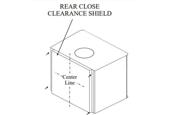Buck Stove Close Clearance Side Shields For Model 21 Stoves