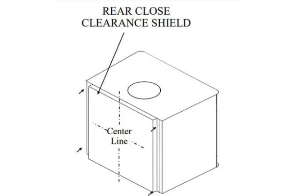 Buck Stove 22" Close Clearance Shields For Model 81 Stoves