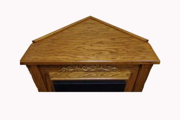 Buck Stove Dark Oak Corner Classic Mantel For Model 34 Contemporary Gas Stove