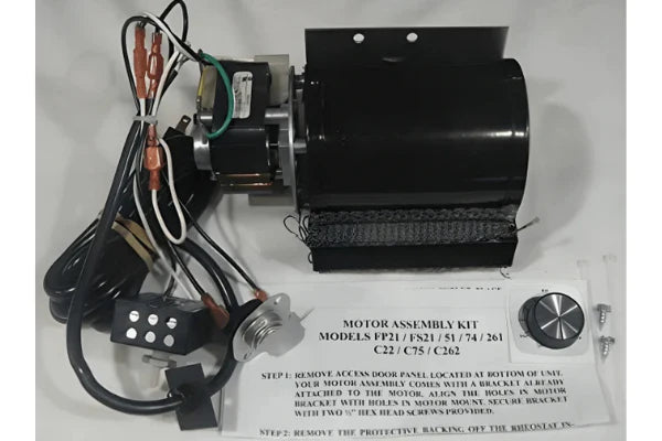 Buck Stove MA-5126715 Blower Fan Kit Assembly For Model 21, 74, 81, 91 Stoves