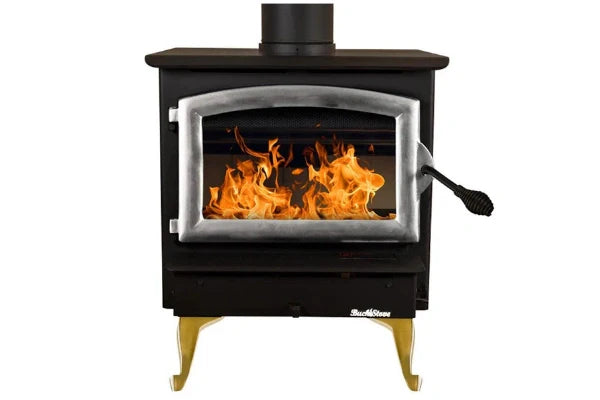Buck Stove Model 21 Non-Catalytic Wood Stove With Pewter Door