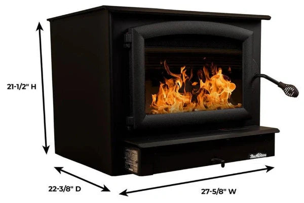 Buck Stove Model 74 Non-Catalytic Wood Stove With Black Door