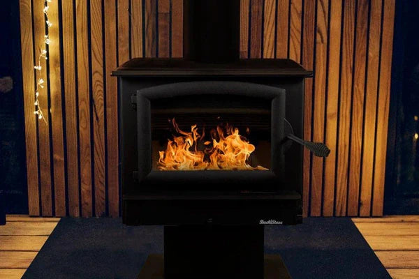 Buck Stove Model 74 Non-Catalytic Wood Stove With Black Door