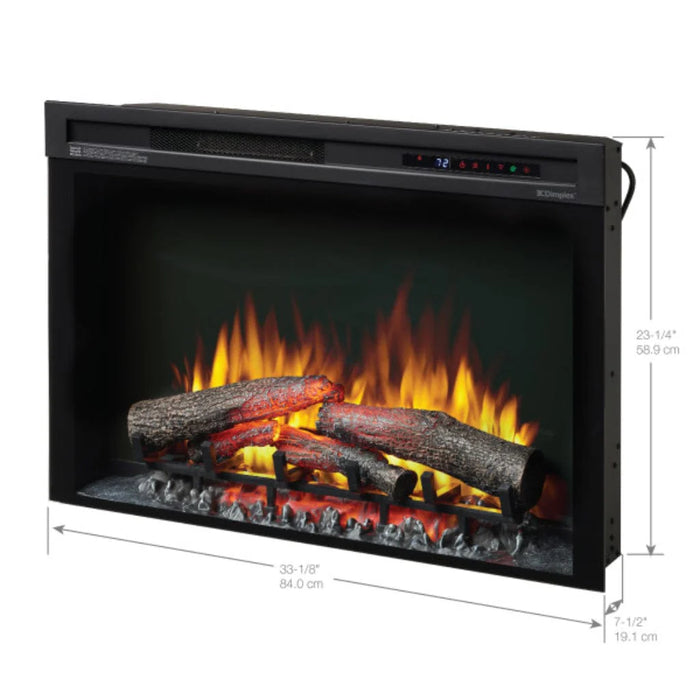 Dimplex Multi-Fire XHD 33" Plug-In Electric Firebox With Acrylic Ice Glass Media - XHD33G