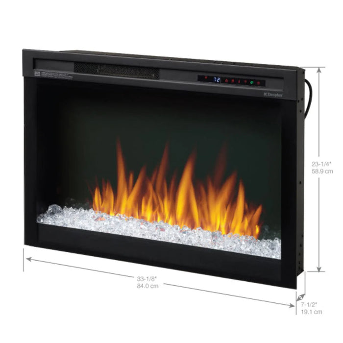 Dimplex Multi-Fire XHD 33" Plug-In Electric Firebox With Acrylic Ice Glass Media - XHD33G