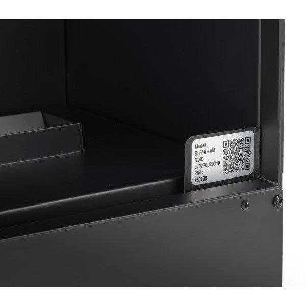 Dimplex Opti-Myst 86" Linear Electric Fireplace OLF86-AM With Acrylic Ice and Driftwood Media