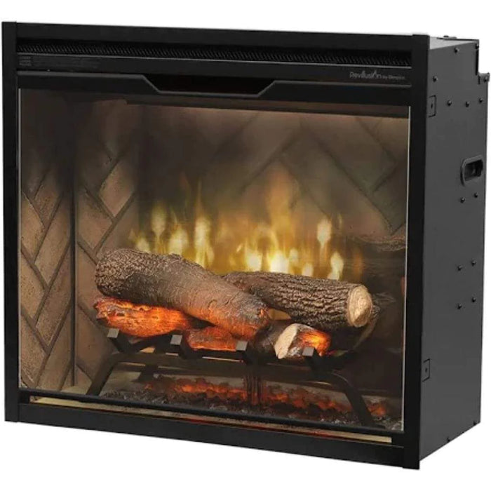 Dimplex Revillusion Weathered Concrete 24" Built-In Electric Firebox RBF24DLXWC
