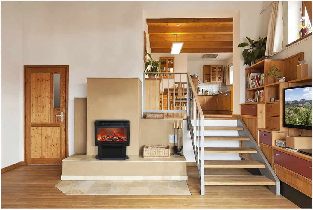 Amantii Sierra Flame 26" Lumina Freestanding Smart Electric Fireplace | FS-26-922-LUMINA