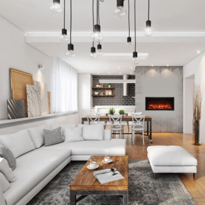 Amantii Symmetry Xtra Tall 42" Indoor Outdoor Built-In Smart Electric Fireplace | SYM-42-XT