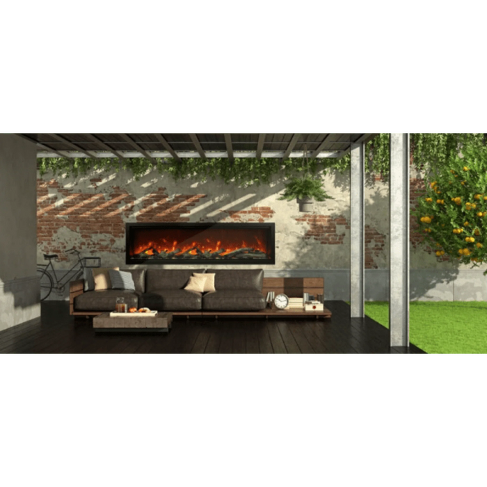 Amantii Symmetry Xtra Tall 42" Indoor Outdoor Built-In Smart Electric Fireplace | SYM-42-XT
