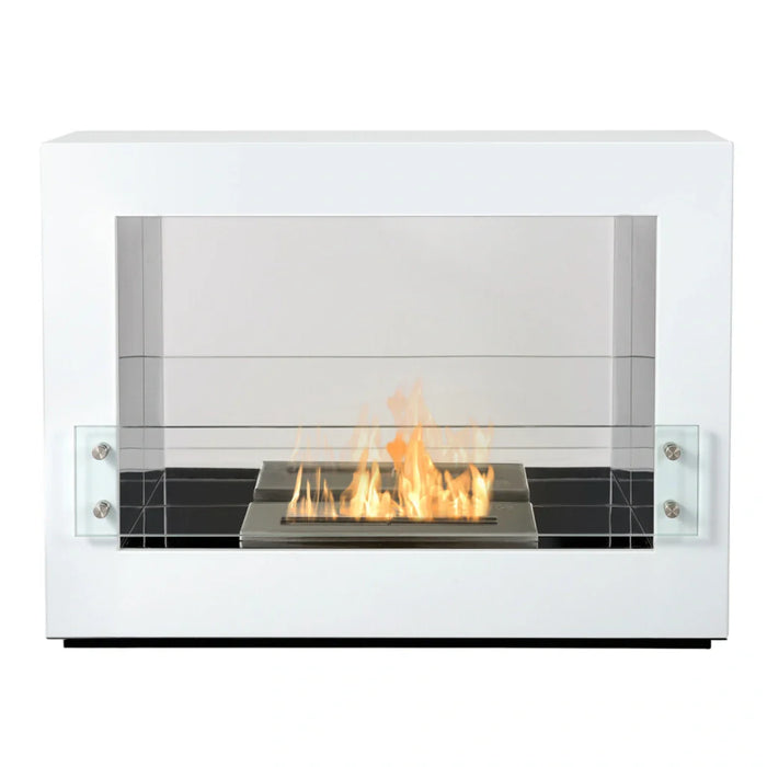 The Bio Flame Rogue 2.0 Single Sided 36" Black Ethanol Fireplace