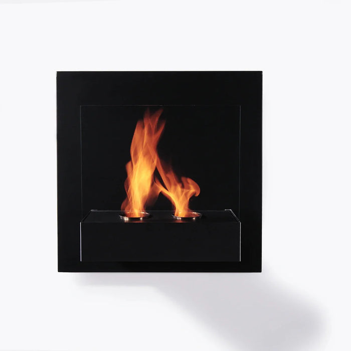 The Bio Flame Pure 23" Stainless Steel Wall Mounted Ethanol Fireplace