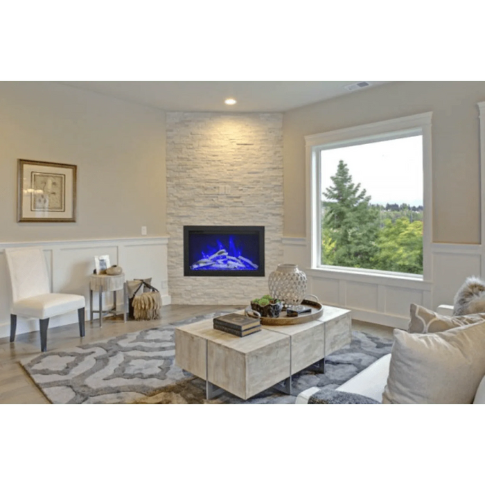 Amantii Traditional 38" Indoor Outdoor Built-In Smart Electric Fireplace Insert | TRD-38