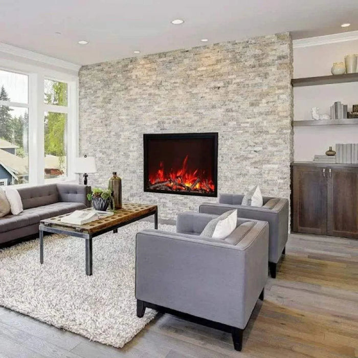 Amantii Traditional 48" Indoor Outdoor Built-In Smart Electric Fireplace Insert | TRD-48