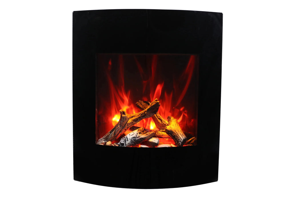 Amantii 24" Wall Mount or Built-In Indoor Outdoor Smart Electric Fireplace | WM-BI-2428-VLR-BG