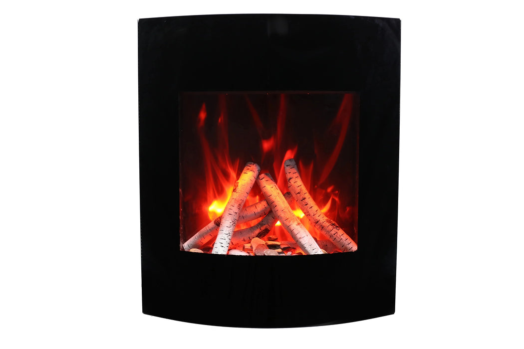 Amantii 24" Wall Mount or Built-In Indoor Outdoor Smart Electric Fireplace | WM-BI-2428-VLR-BG