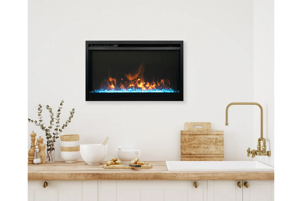 Remii Classic Xtra Slim 33" Built-In Smart Electric Fireplace | CLASSIC-SLIM-33