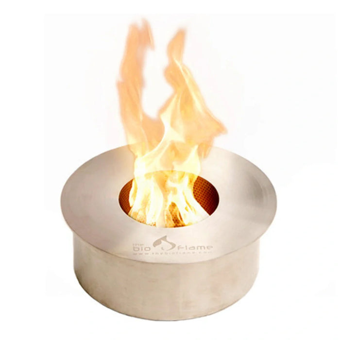 The Bio Flame 13" Round Stainless Steel Ethanol Fireplace Burner