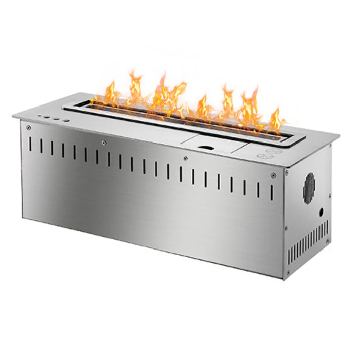 The Bio Flame 18” Remote Control Stainless Steel Ethanol Smart Home Control Burner