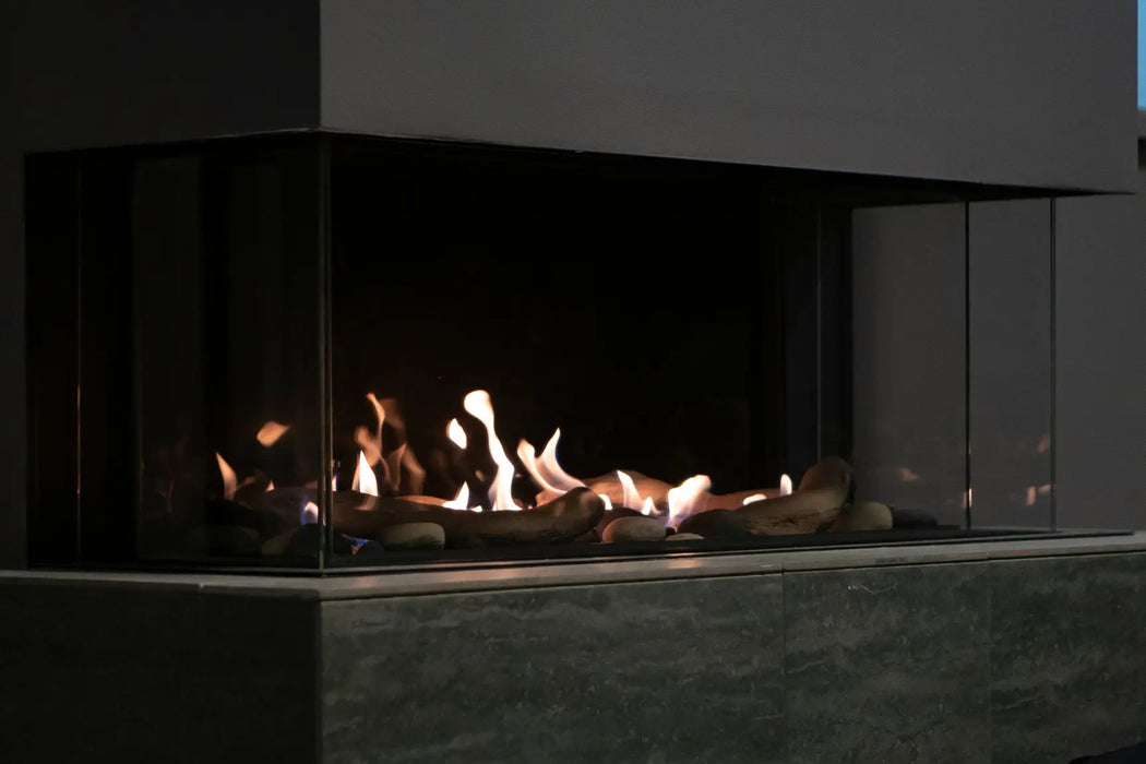 Amantii Sierra Flame 58" TOSCANA 3-Sided Natural Gas Fireplace | TOSCANA-58-NG