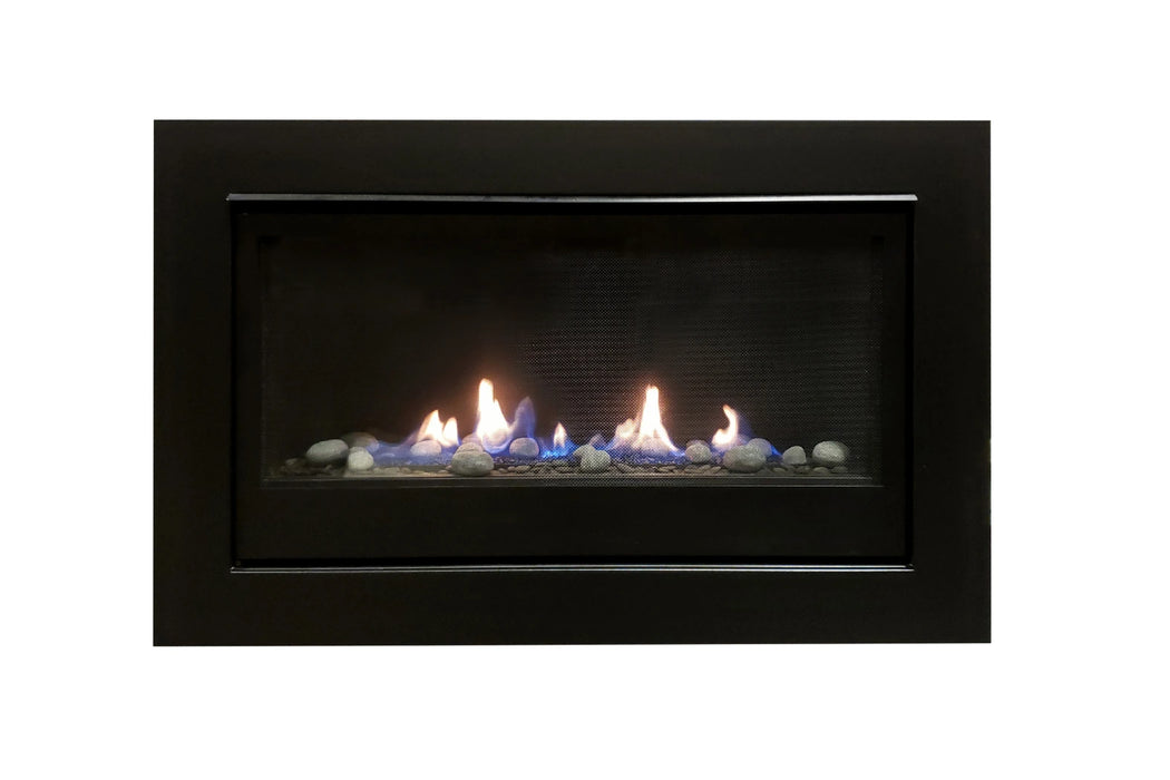 Amantii Sierra Flame Boston 36" Natural Gas Direct Vent Linear Fireplace | BOSTON-36-NG-EI