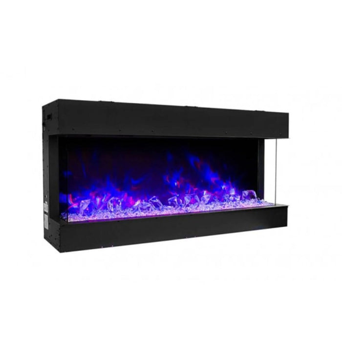 Amantii Trv View Slim 72" Indoor Outdoor 3 Sided Electric Fireplace | 72-TRV-SLIM