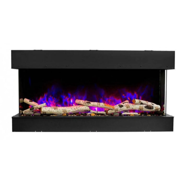 Amantii Trv View Slim 72" Indoor Outdoor 3 Sided Electric Fireplace | 72-TRV-SLIM