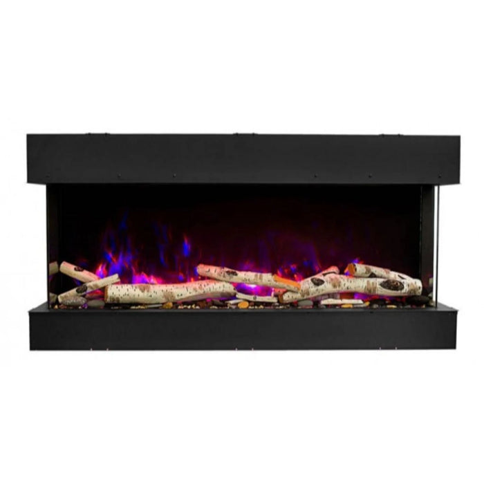 Amantii Trv View Slim 72" Indoor Outdoor 3 Sided Electric Fireplace | 72-TRV-SLIM