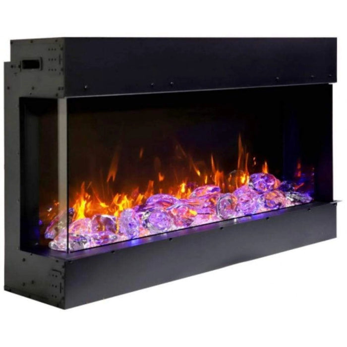 Amantii Trv View Slim 40" Indoor Outdoor 3 Sided Electric Fireplace | 40-TRV-SLIM