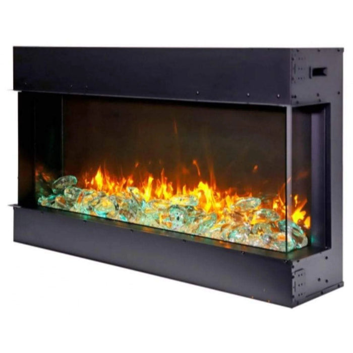 Amantii Trv View Slim 60" Indoor Outdoor 3 Sided Electric Fireplace | 60-TRV-SLIM