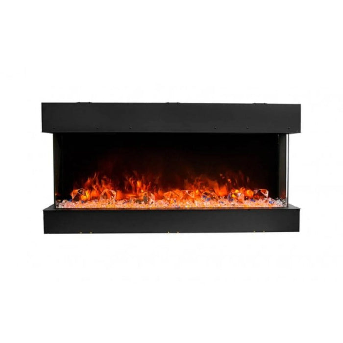 Amantii Trv View Slim Lumina 50" Indoor Outdoor 3 Sided Smart Electric Fireplace | 50-TRV-SLIM-LUMINA