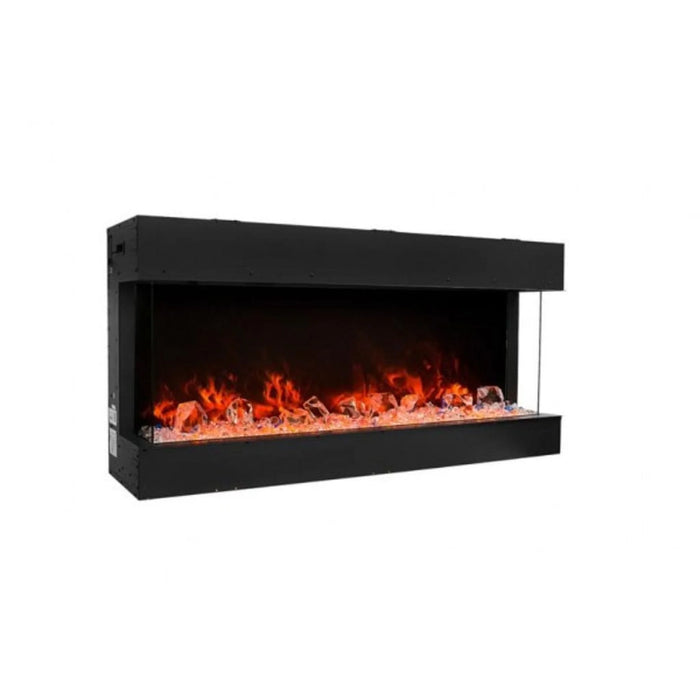 Amantii Trv View Slim 72" Indoor Outdoor 3 Sided Electric Fireplace | 72-TRV-SLIM