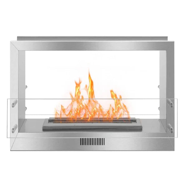 The Bio Flame 38" Stainless Steel Double Sided Ethanol Firebox | 38” Firebox DS