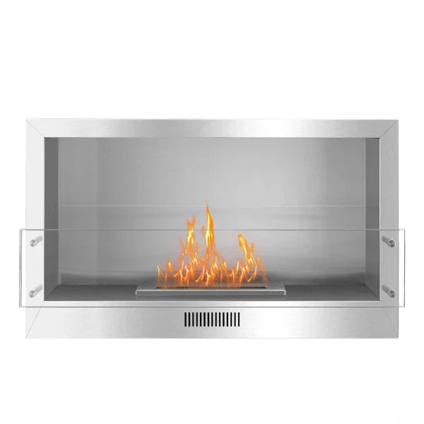 The Bio Flame 38" Stainless Steel Single Sided Ethanol Firebox | 38” Firebox SS