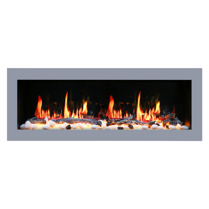 Litedeer 48" Gloria II Push-In Contemporary Smart Linear Vent-Free Built-In Electric Fireplace ZEF48XS