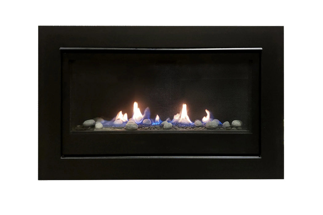 Amantii Sierra Flame Boston 36" Natural Gas Direct Vent Linear Fireplace | BOSTON-36-NG-EI