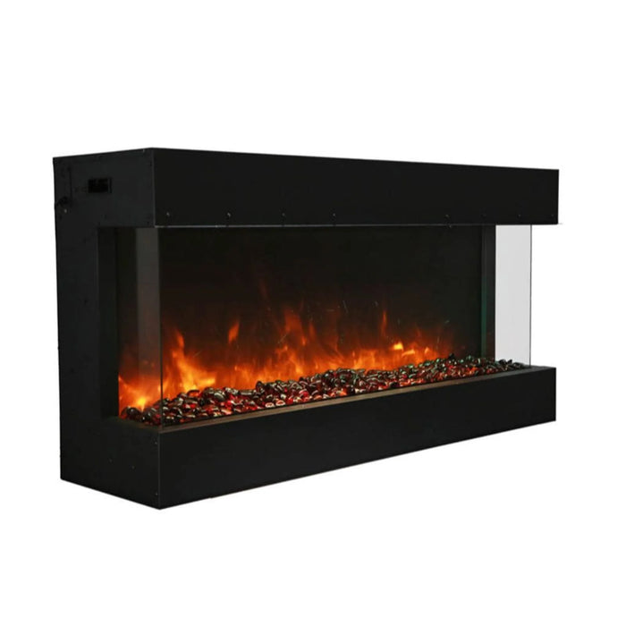 Amantii Tru View Deep 40" Indoor Outdoor 3 Sided Smart Electric Fireplace | 40-TRU-VIEW-XL