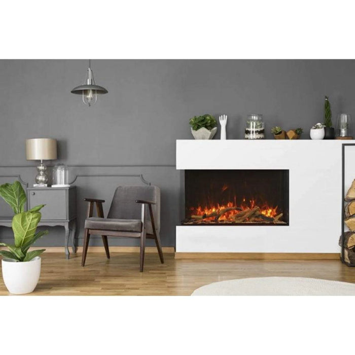 Amantii Tru View Extra Tall 40" Indoor Outdoor WiFi Enabled 3 Sided Electric Fireplace | 40-TRV-XT-XL