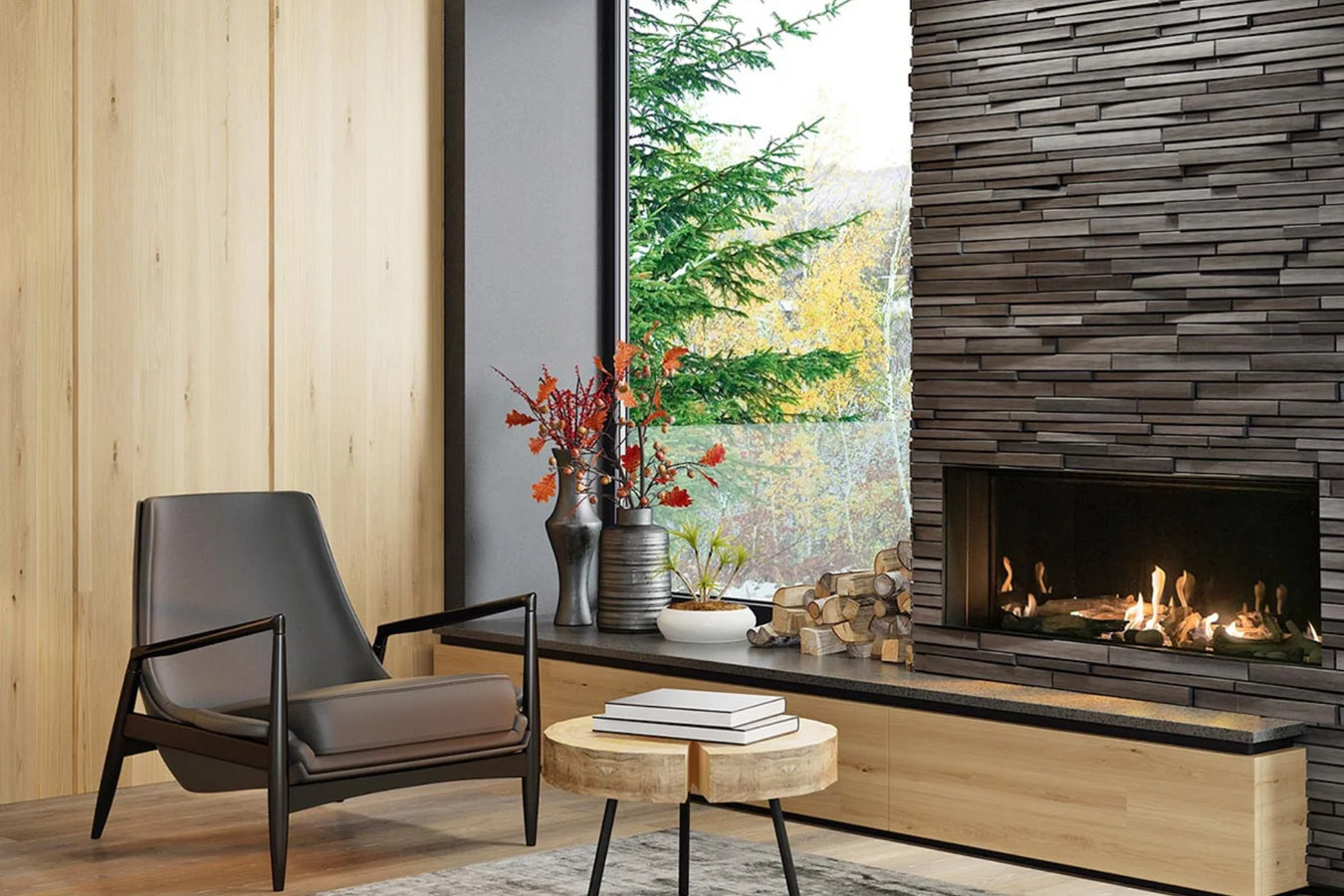 Amantii Sierra Flame Vienna Natural Gas Fireplaces