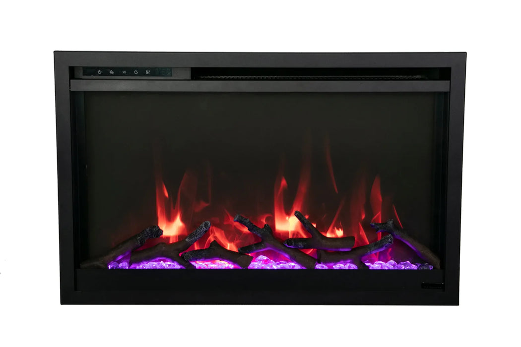 Remii Classic Xtra Slim 33" Built-In Smart Electric Fireplace | CLASSIC-SLIM-33