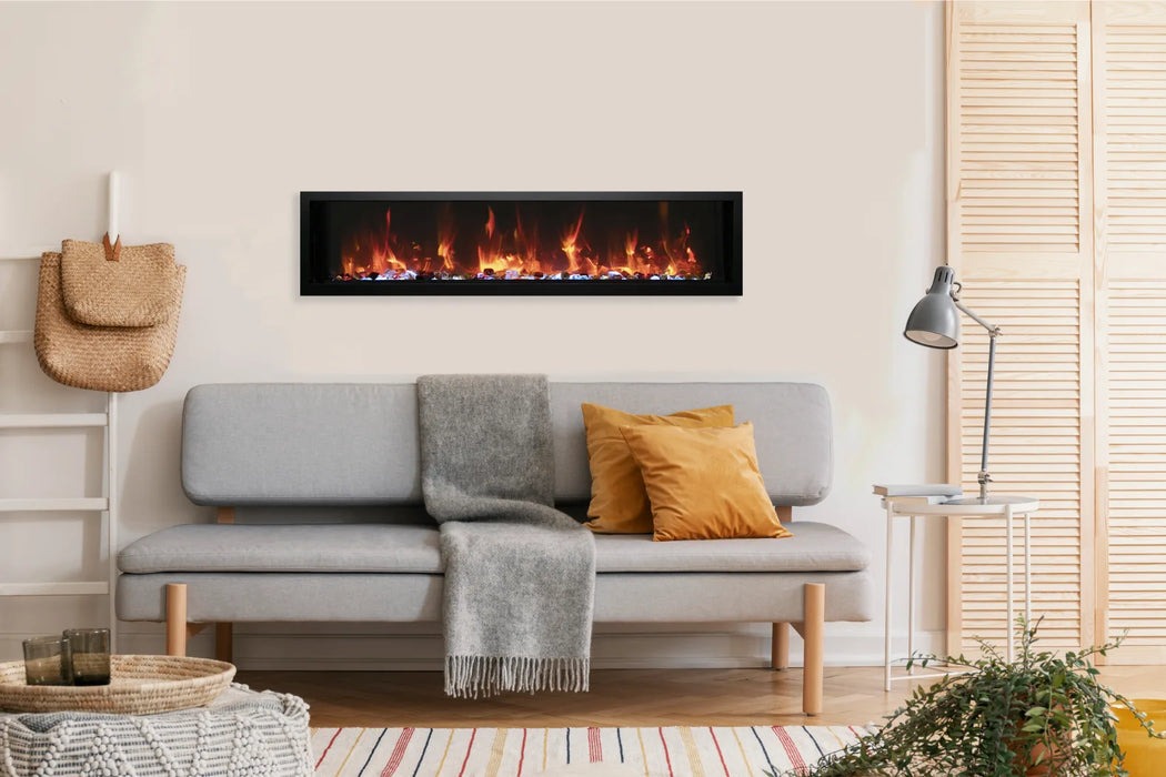 Remii Xtra Slim 55" Wall Mounted Smart Electric Fireplace | WM-SLIM-55