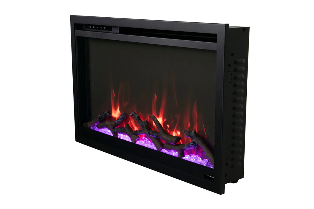 Remii Classic Xtra Slim 33" Built-In Smart Electric Fireplace | CLASSIC-SLIM-33