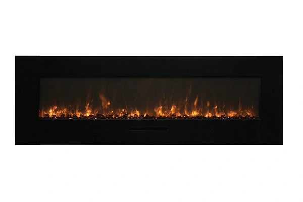 Amantii 26" Wall Mount or Flush Mount Indoor Outdoor Smart Electric Fireplace | WM-FM-26-3623-BG