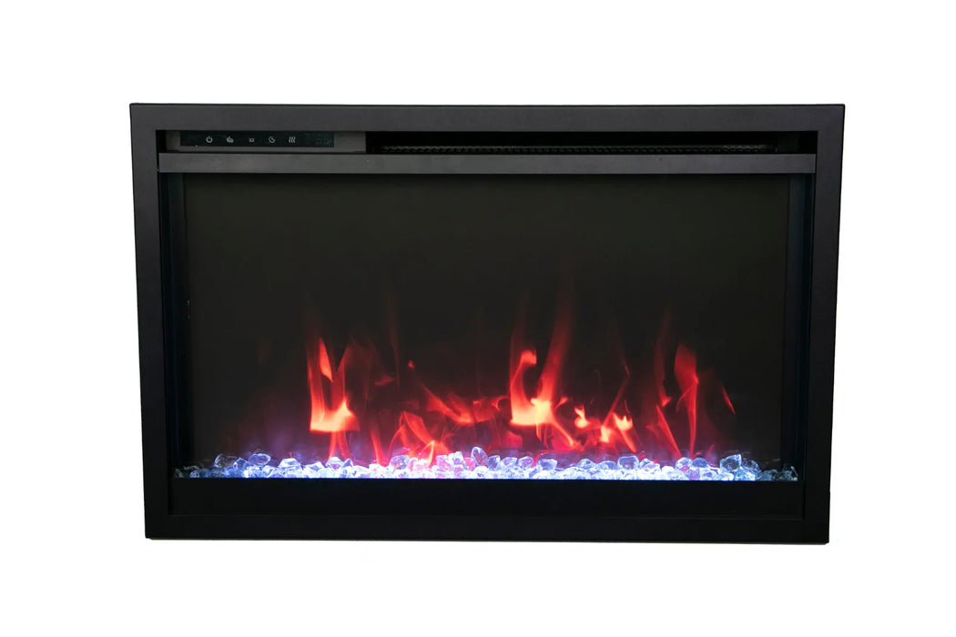 Remii Classic Xtra Slim 33" Built-In Smart Electric Fireplace | CLASSIC-SLIM-33